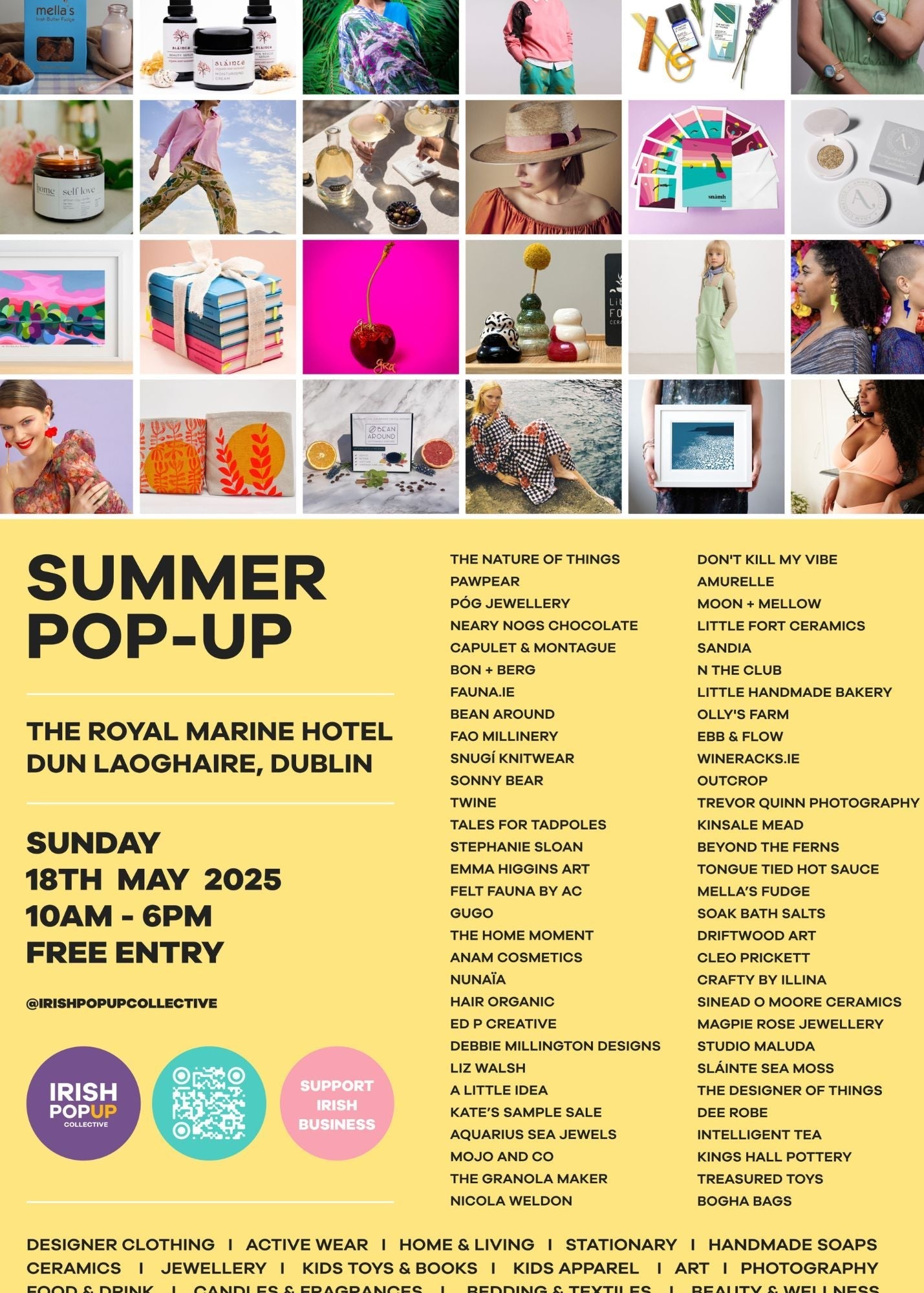 Irish Pop Up Collective Summer 25