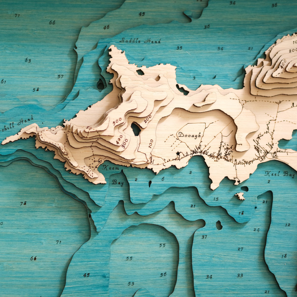 Achill Island 3d map medium