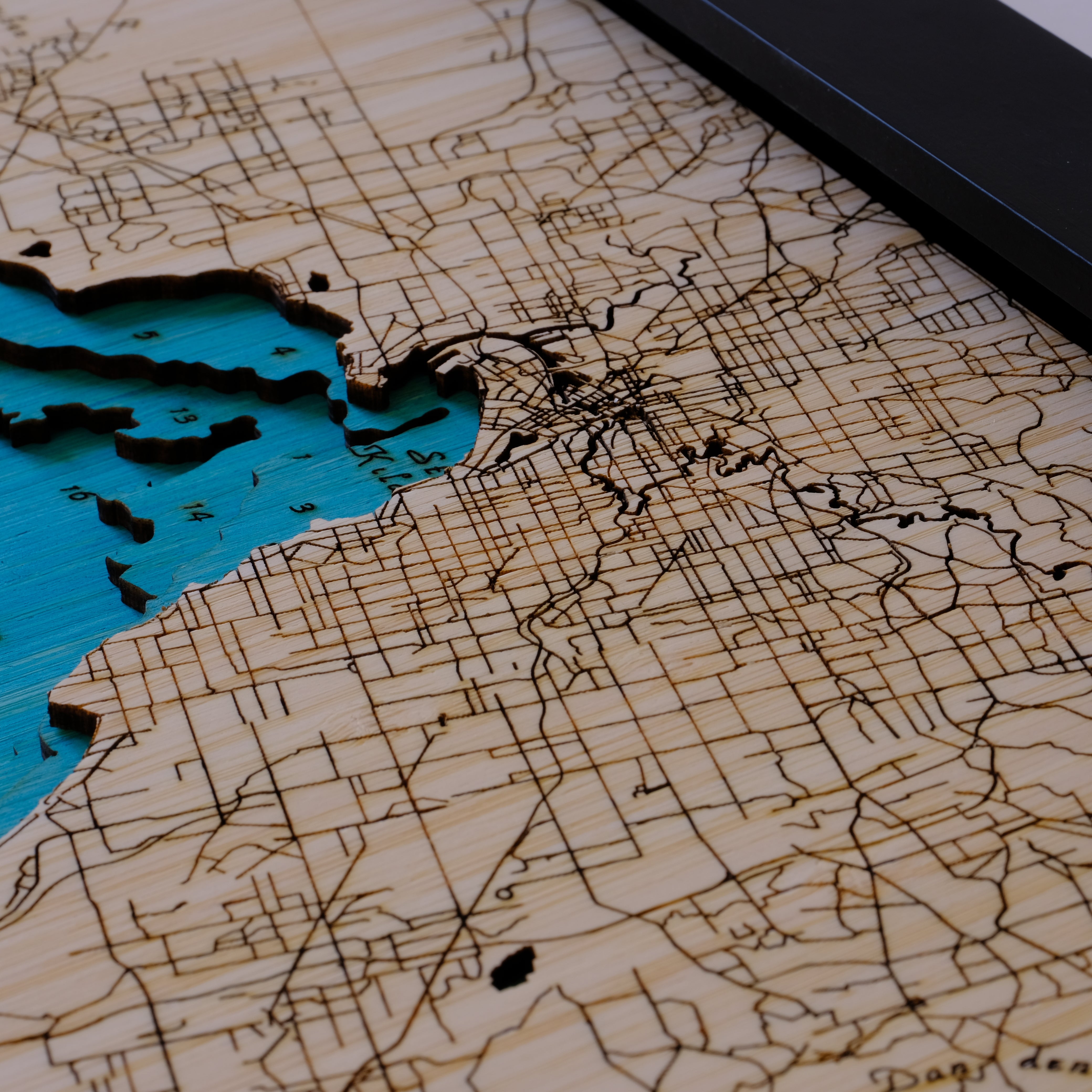 Melbourne 3d Wooden Map – Medium Size Handcrafted City Art