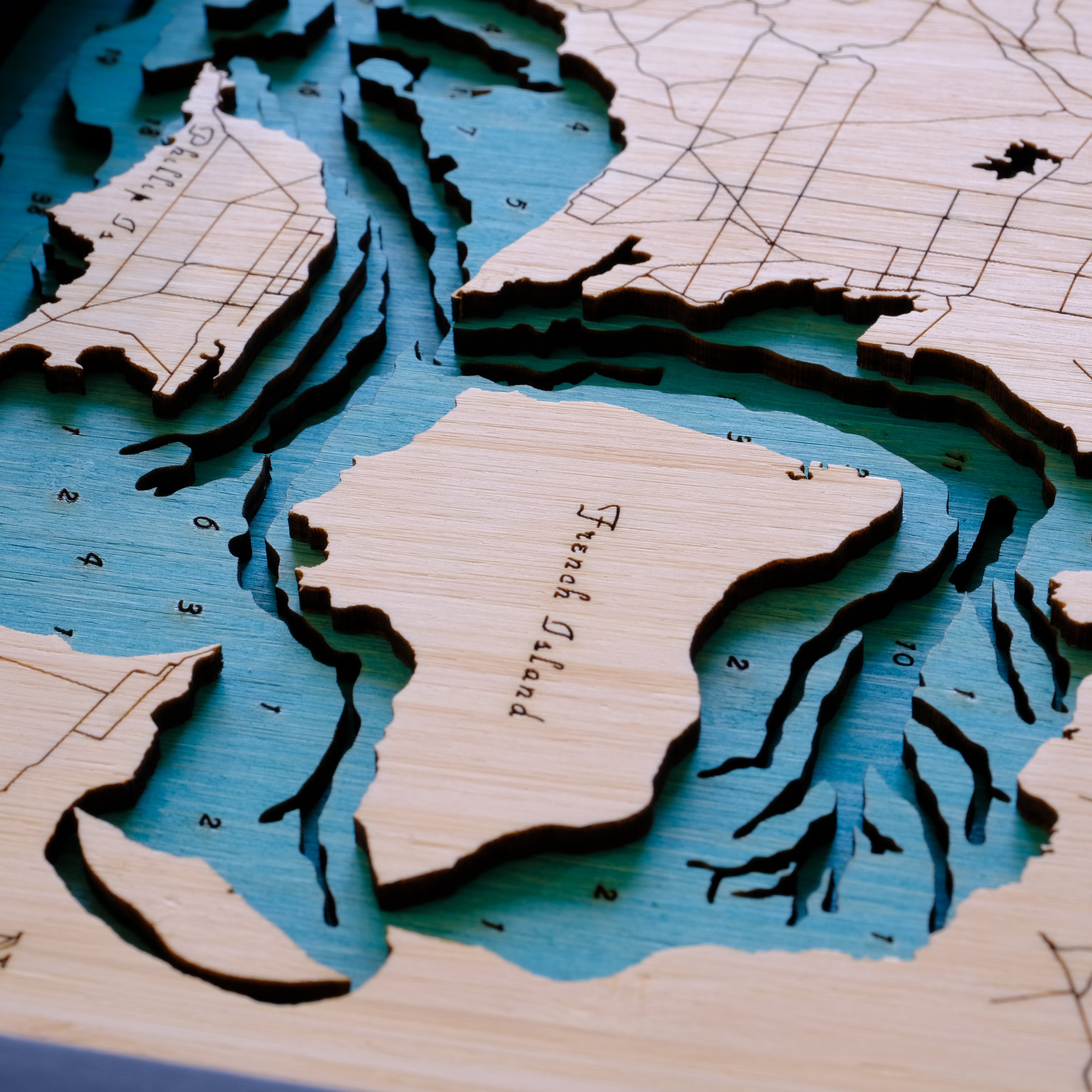 Melbourne 3d Wooden Map – Medium Size Handcrafted City Art