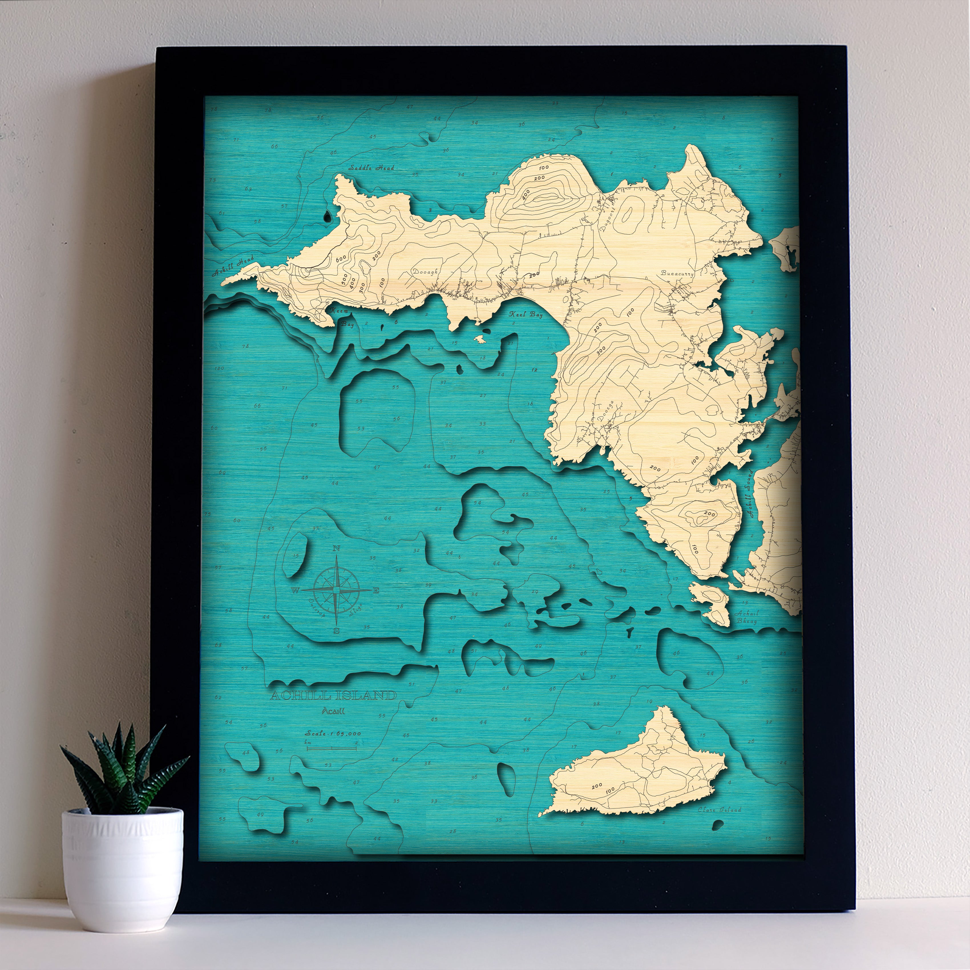 Achill Island 3d map medium