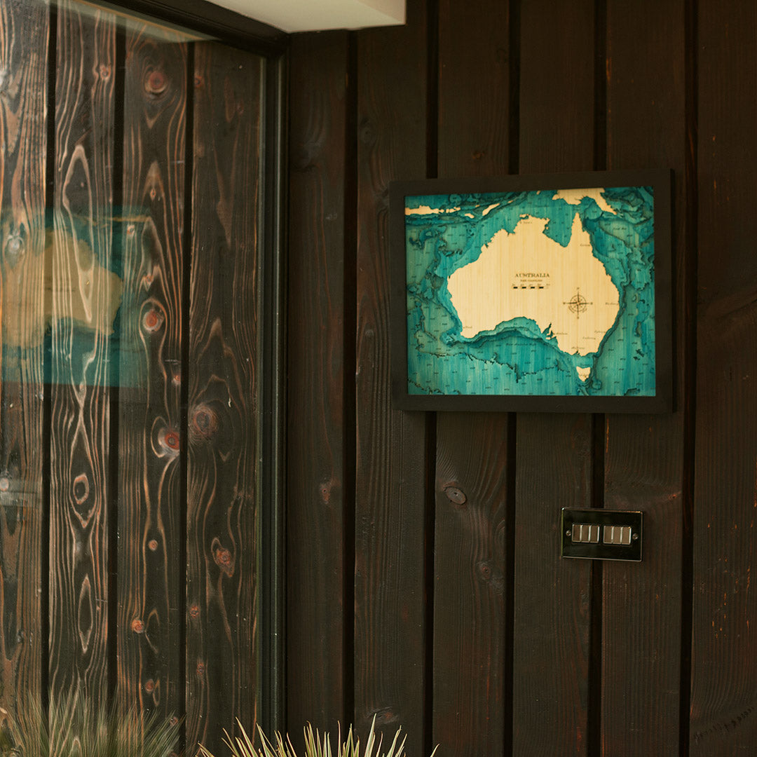 Australia 3d Map medium