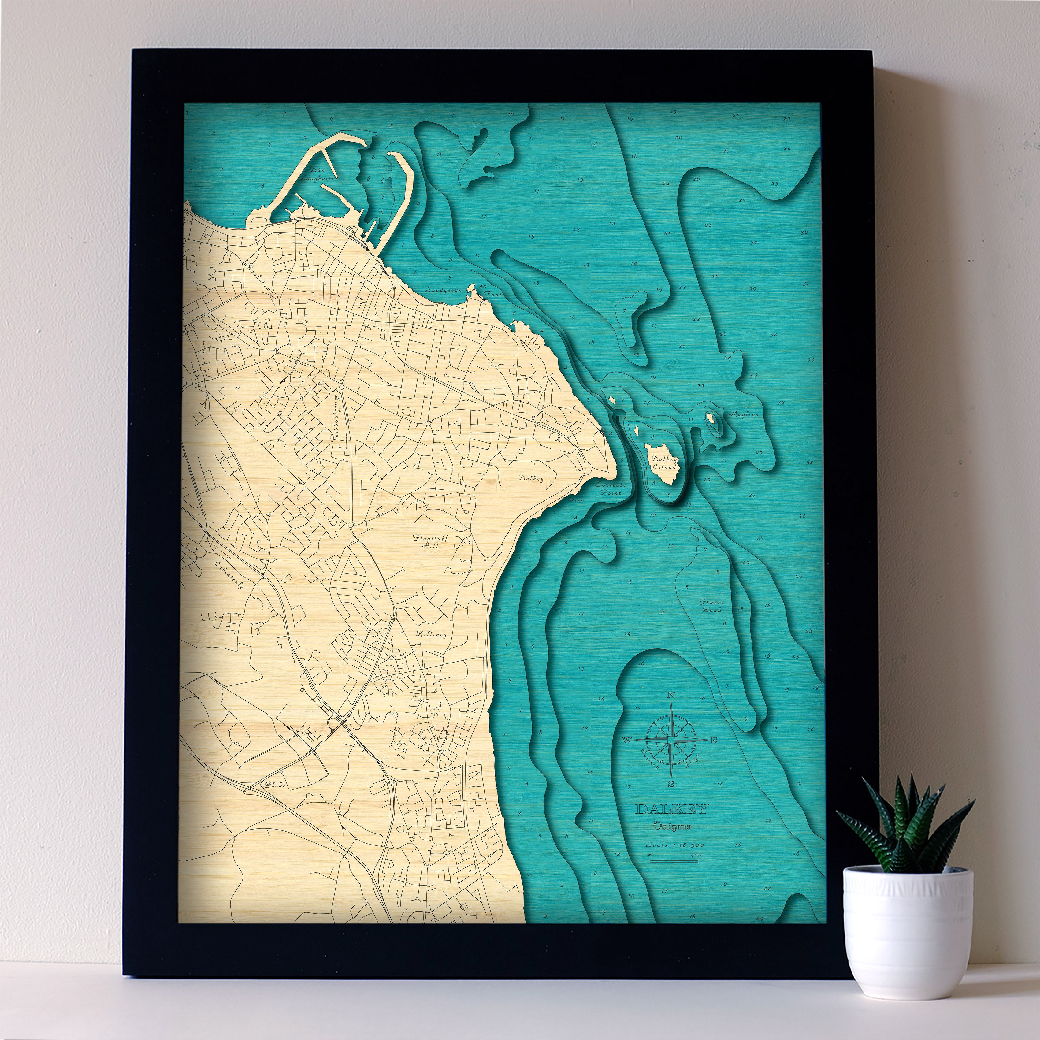 Dalkey 3d map Medium