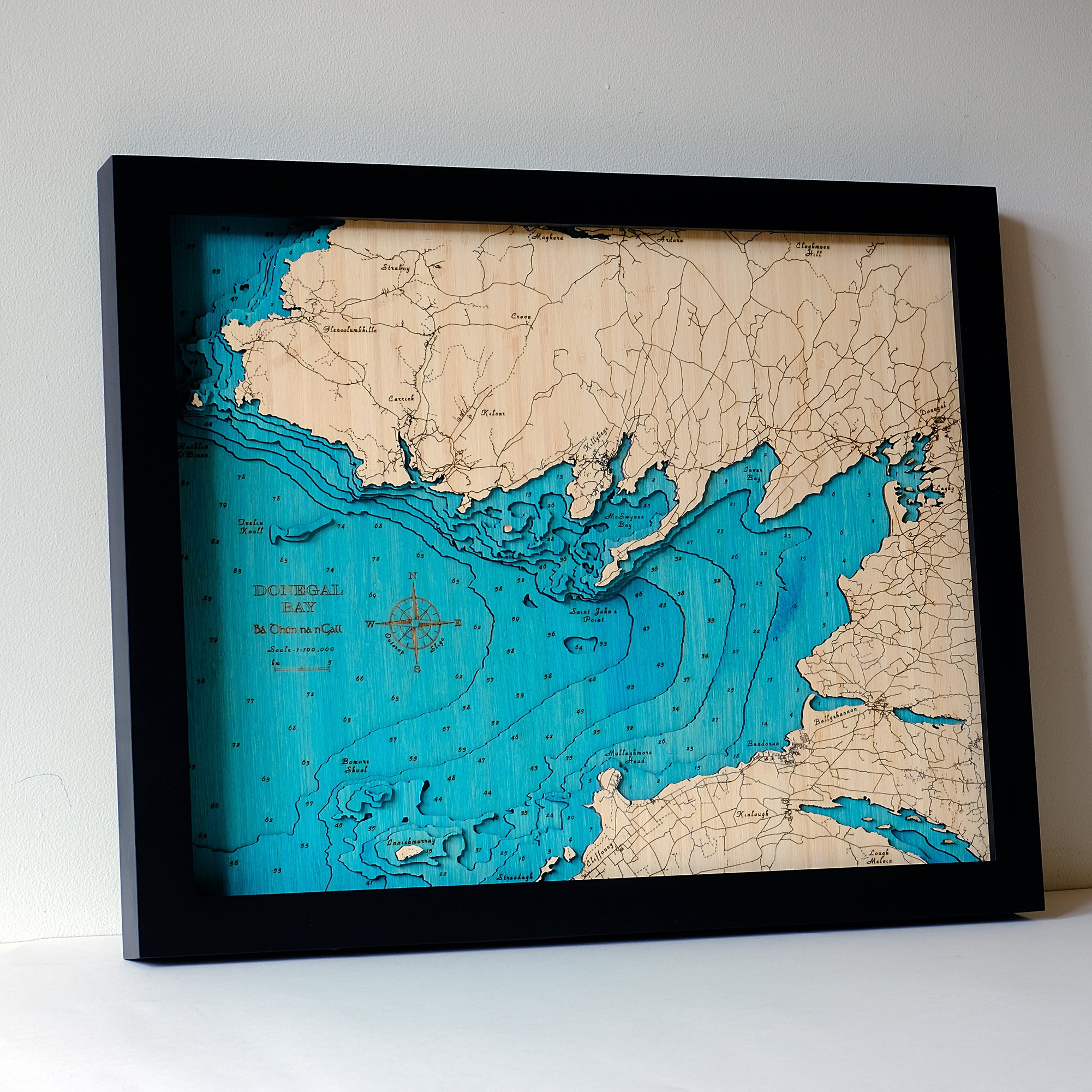 Donegal Bay 3d map medium