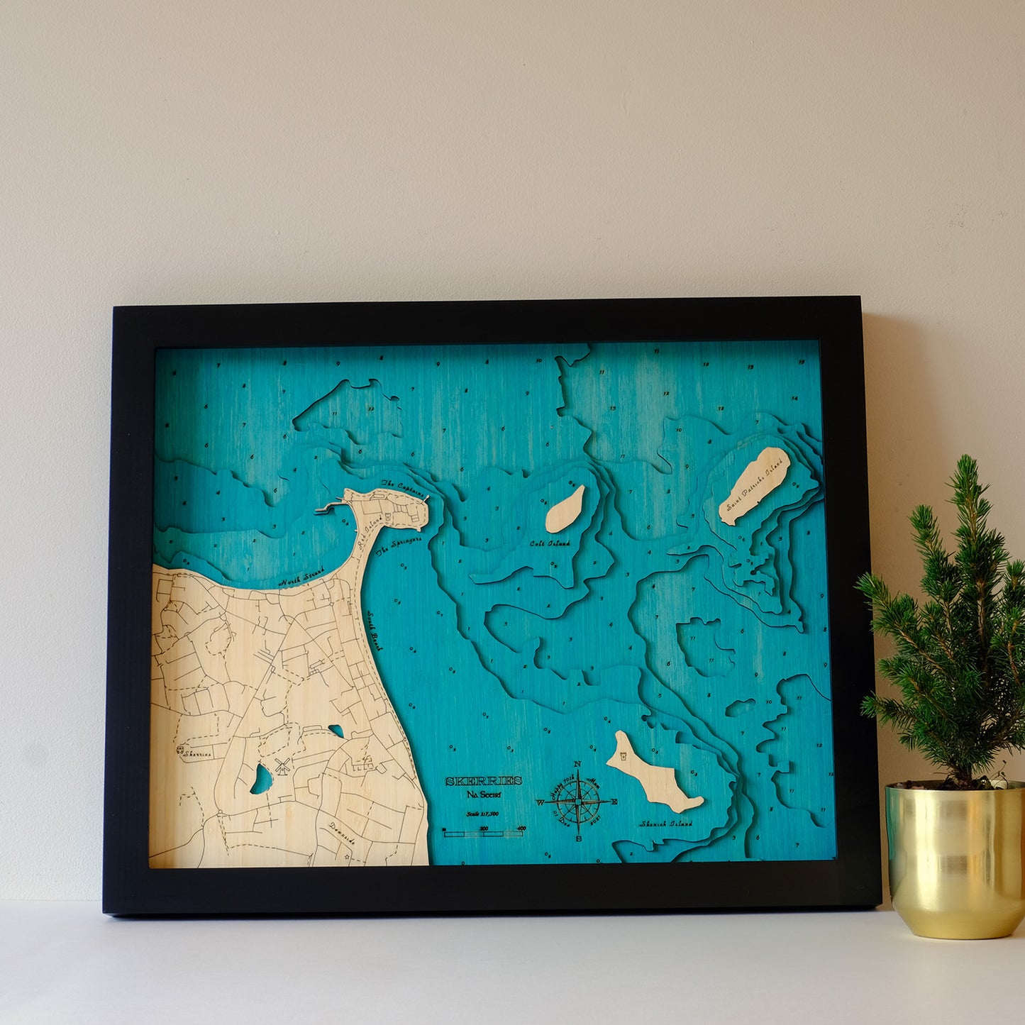 Skerries 3d map medium