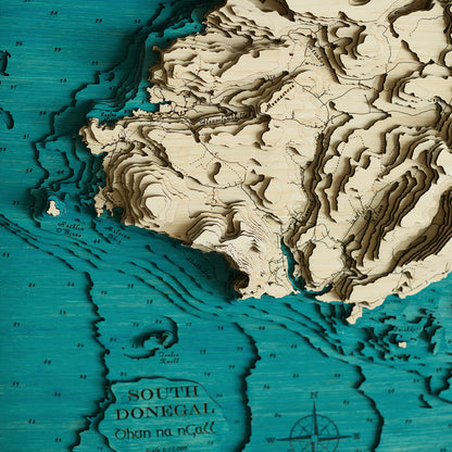 Donegal Bay 3d map large HD