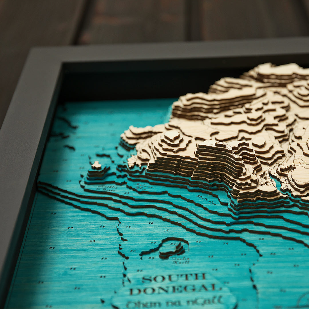 Donegal Bay 3d map large HD