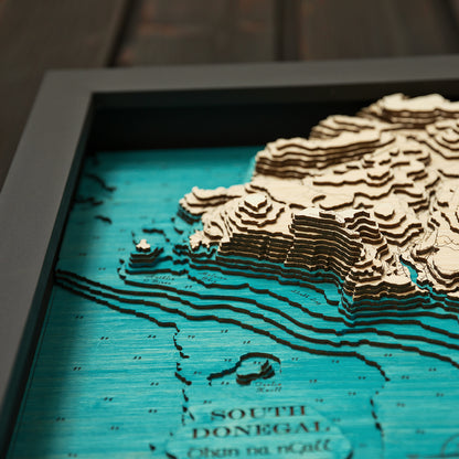 Donegal Bay 3d map large HD